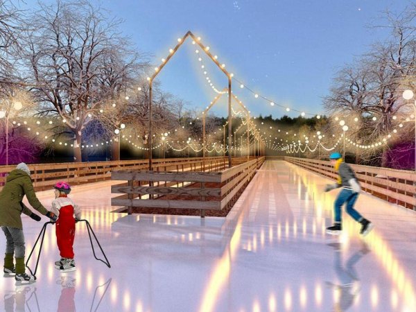 Парк имени Терешковой в Челябинске каток