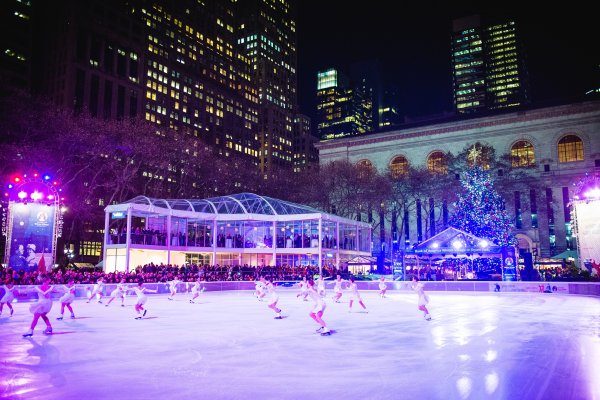 Брайант парк зимой