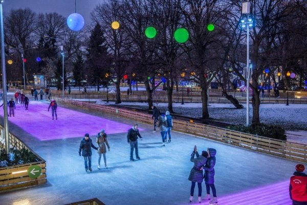 Парк Горького Казань зимой