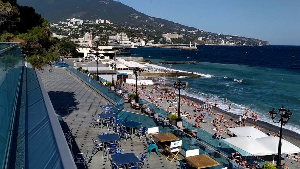 Приморский пляж Ялта 2020