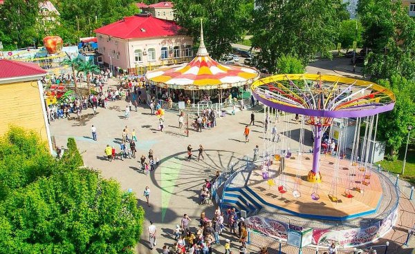 Горсад Томск карусели