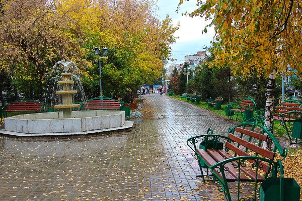 Горсад Томск осень