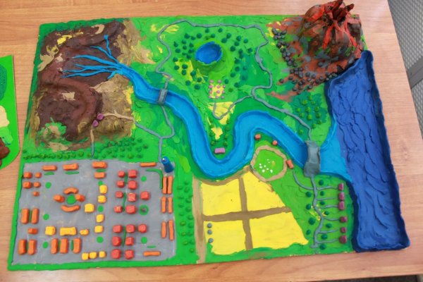 Парк из пластилина