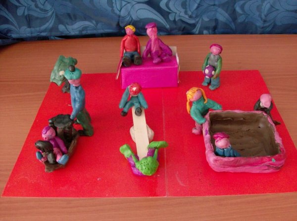 Лепка детская площадка