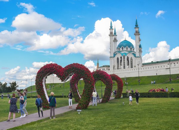 Парк около Кремля в Казани