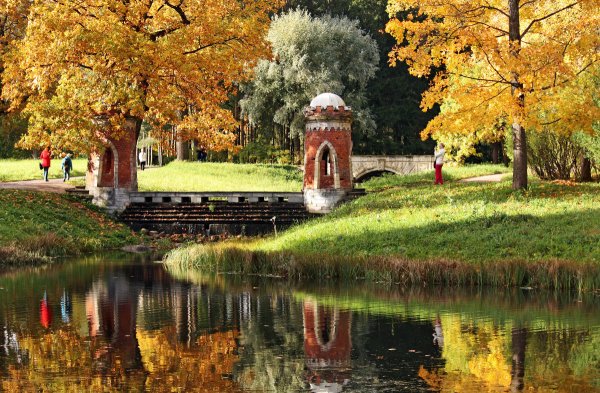 Екатерининский парк Царское село осень