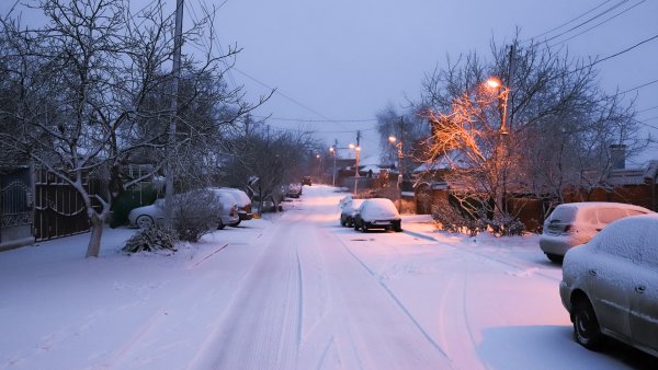 Снежная зима в Ростове на Дону