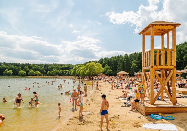 Пляж Солнцево Мещерский пруд