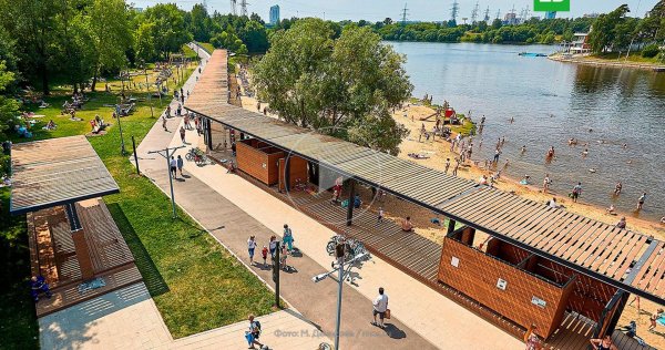 Пляж Левобережный Ховрино