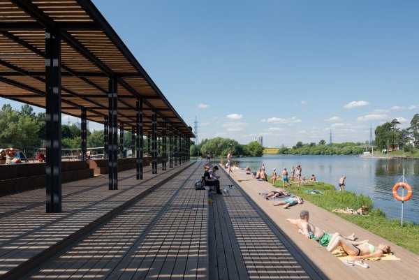 Пляж Левобережный Ховрино