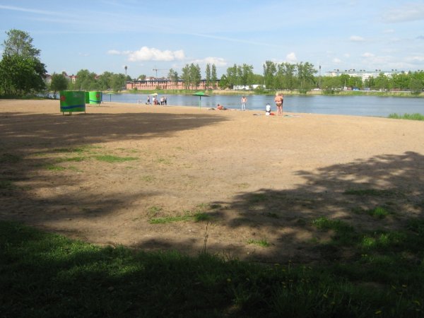 Пляж на Чухонке Колпино