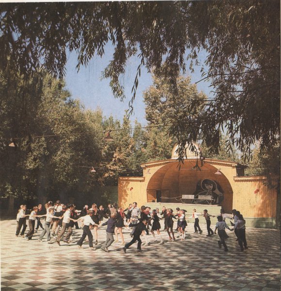 Танцплощадка в Вольском парке