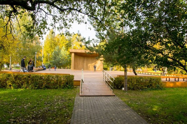 Парк Ангарские пруды сцена