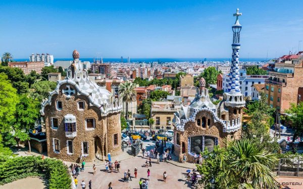 Барселона архитектура Гауди парк
