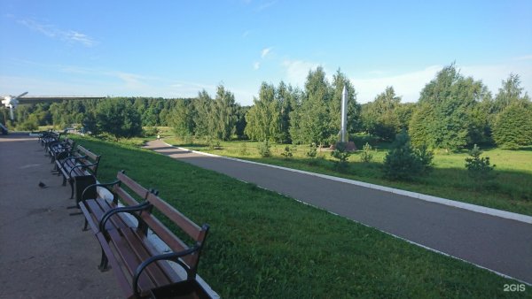 Парк Победы в Костроме лес