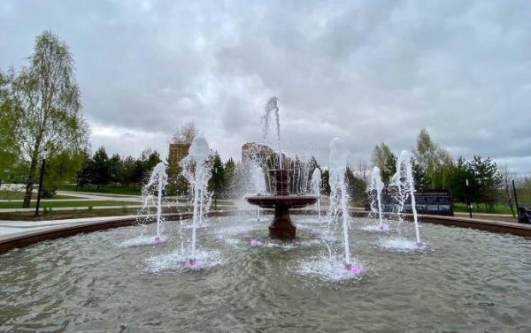 Фонтан в парке Победы Кострома