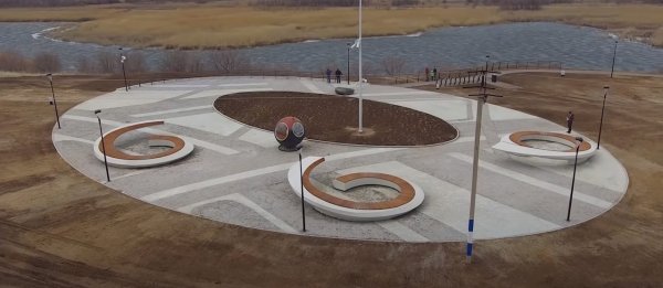 Приземление Гагарина в Саратовской области парк