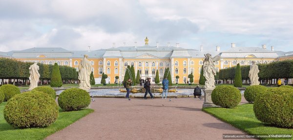 Петергоф дворец верхний парк