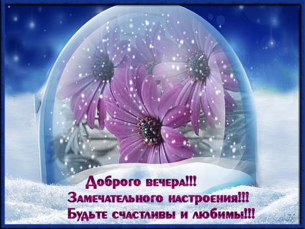 Доброго зимнего вечера и прекрасного настроения