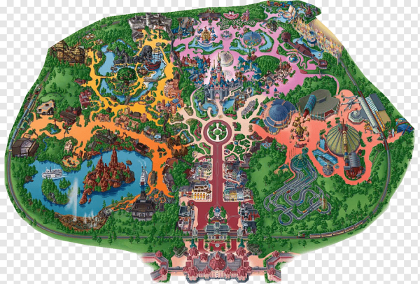 Disneyland Paris карта парка