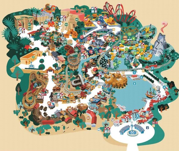 Port aventura карта парка
