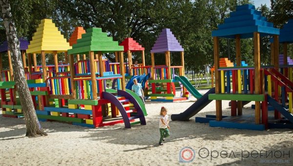 Город Орел детский парк после реконструкции