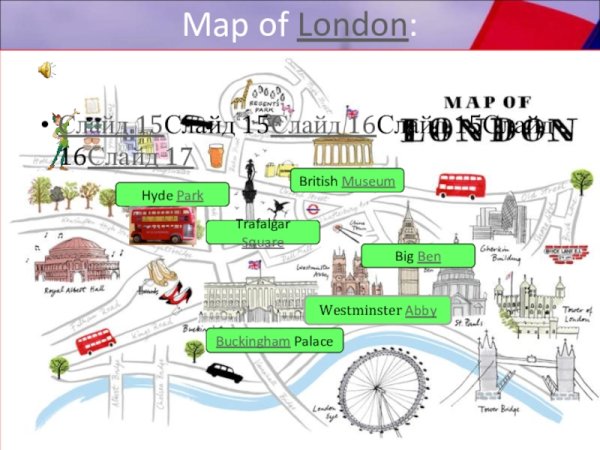 Достопримечательности Лондона задания