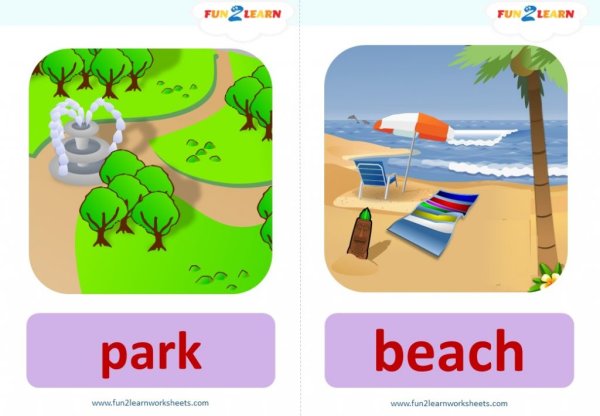 Beach флешкарты