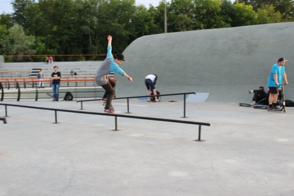 Скейтпарк города Перми на набережной