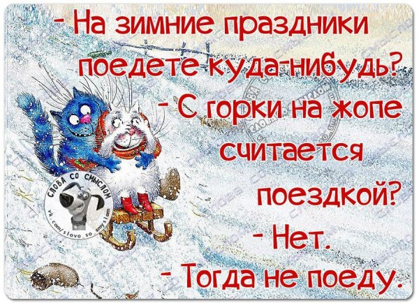 Смешные высказывания про зиму