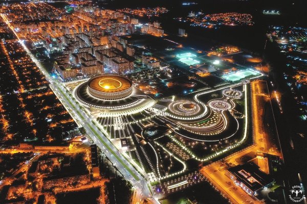 Парк Галицкого в Краснодаре ночью