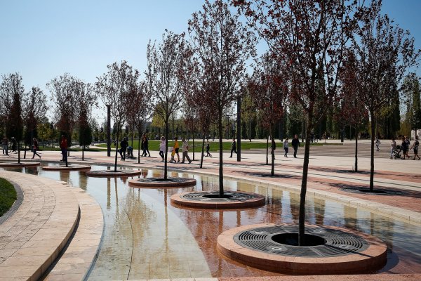 Парк Галицкого в Краснодаре фонтаны