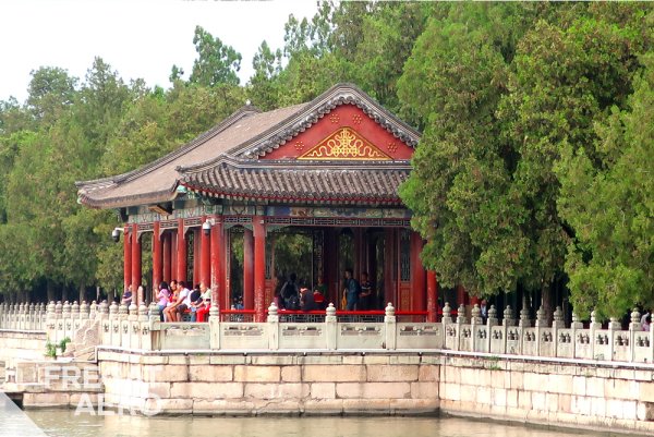 Императорский парк Ихэюань вид сверху