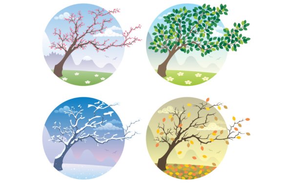 Времена года стилизация