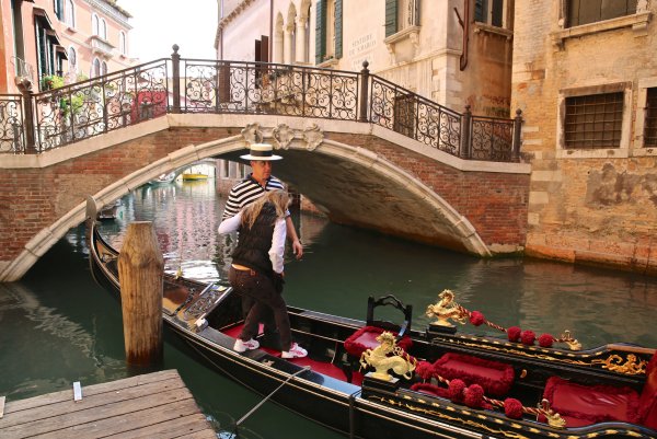 Венеция гондолы и гондольеры