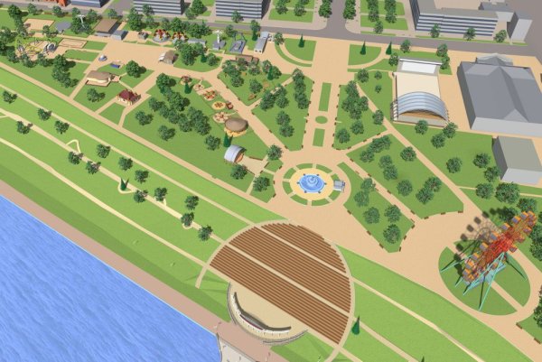 Проект набережной Майкоп Горпарк реконструкции