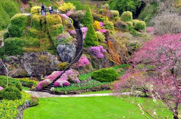 Сады Бутчартов Британская Колумбия Канада