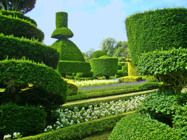 Сад Левенс Холл Англия
