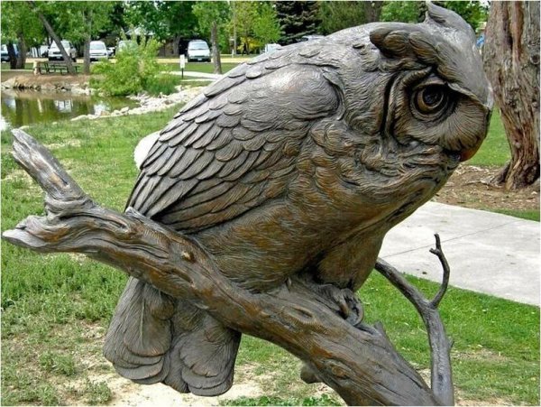 Садово Парковая скульптура Филин парк Пятигорск