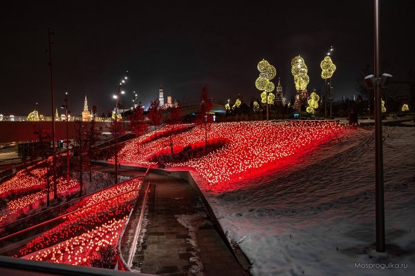 Парк Зарядье новый год 2022