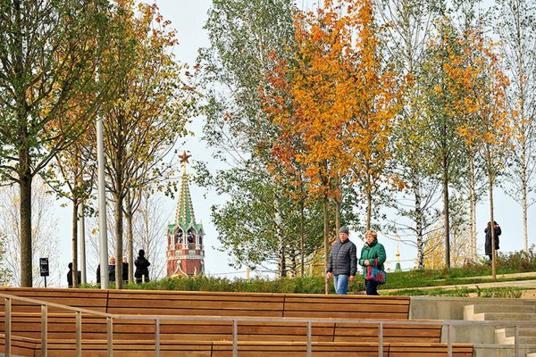 Парк Зарядье ландшафт