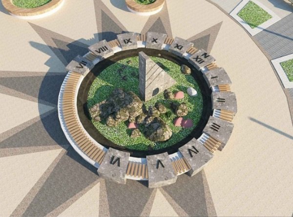 Сквер песочные часы Тюмень