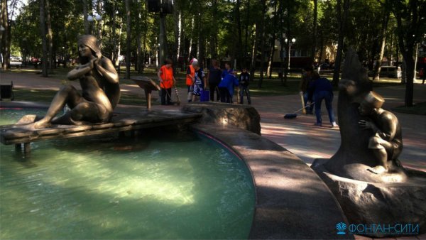 Парк фонтан парк Тукая Нижнекамск