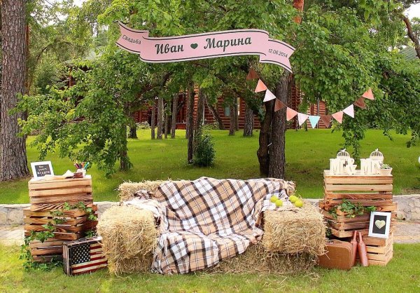 Фотозона в стиле Кантри