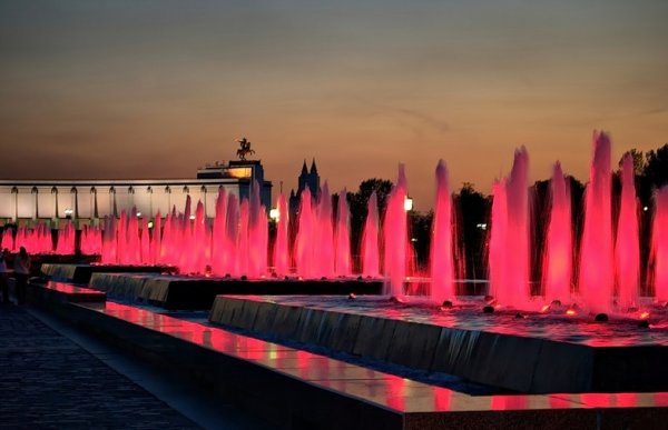 Парк Победы Москва фонтаны