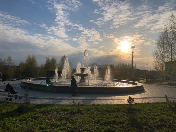 Фонтан в парке Победы Кострома