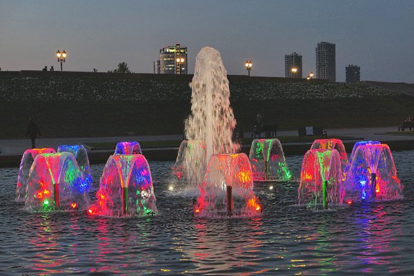 Парк Победы Москва фонтаны