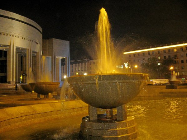 Московский проспект фонтаны Питер