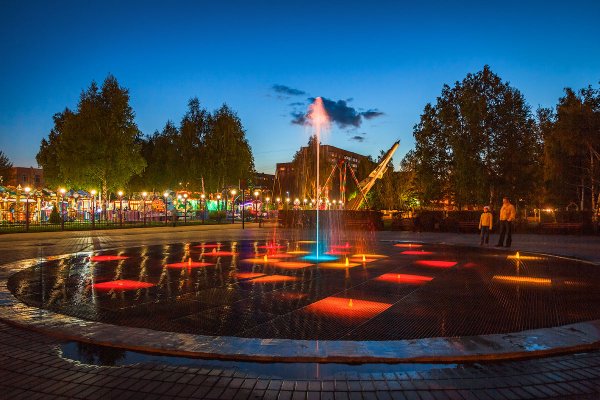 Фонтан в парке Победы Тамбов