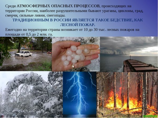 Опасные природные явления